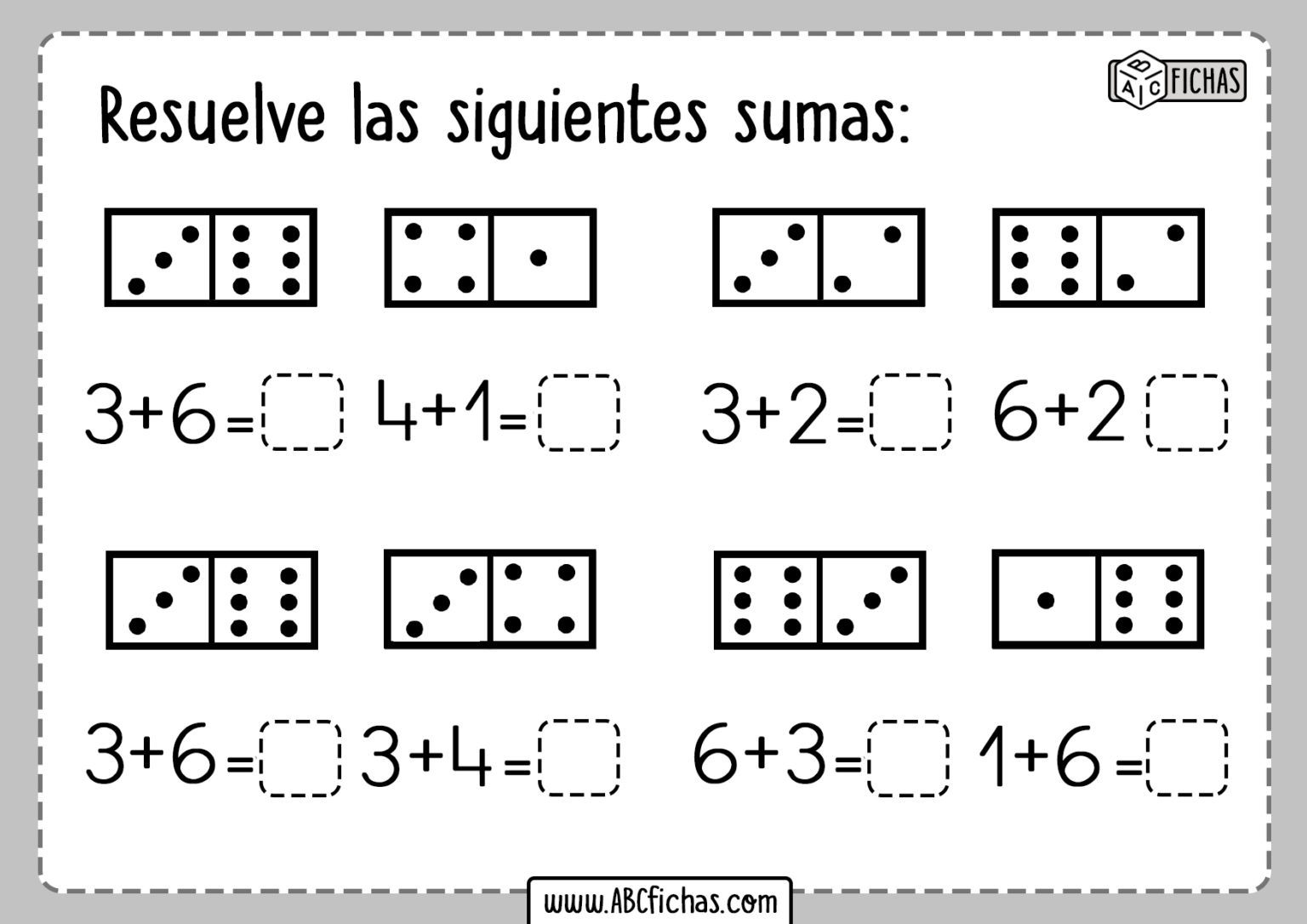 Sumas B Sicas Para Infantil Fichas De Matem Ticas