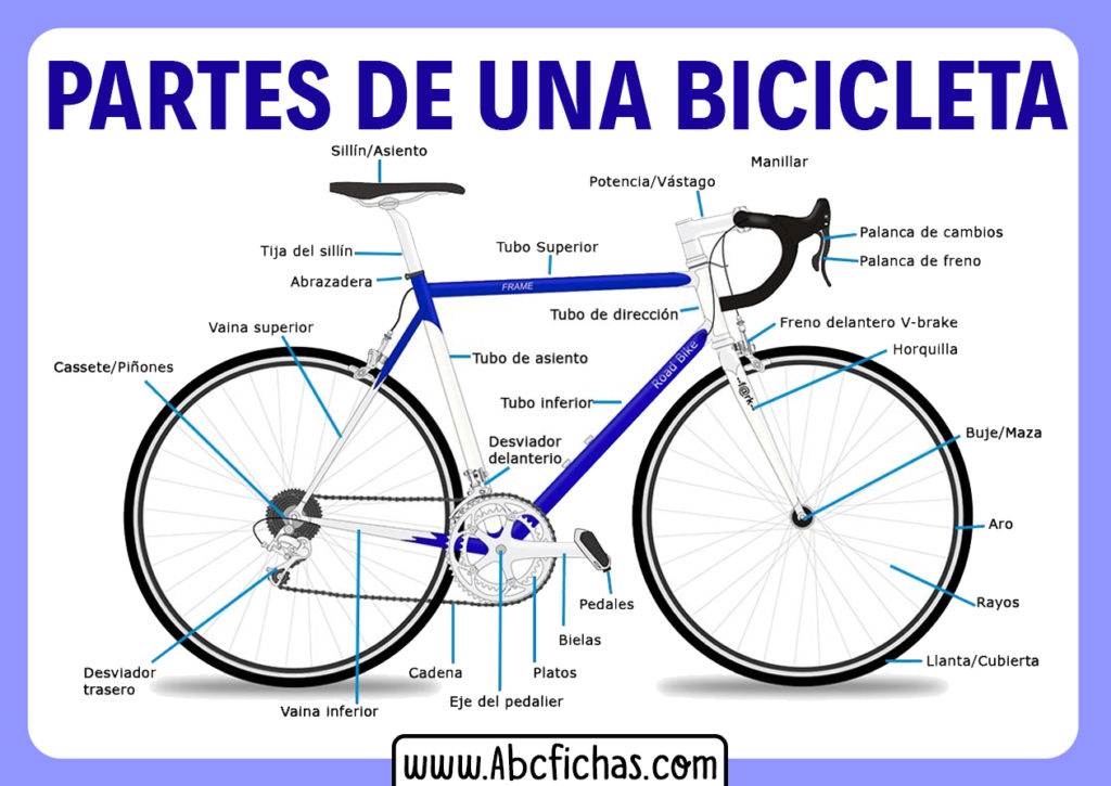 Estructura Y Partes De Una Bicicleta