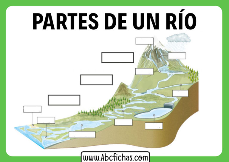 Partes De Un Rio Sin Nombres Para Completar Abc Fichas