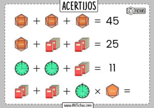 Acertijos matematicos para niños