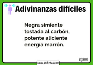 Adivinanzas dificiles con respuesta