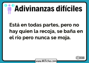 Adivinanzas dificiles para niños inteligentes