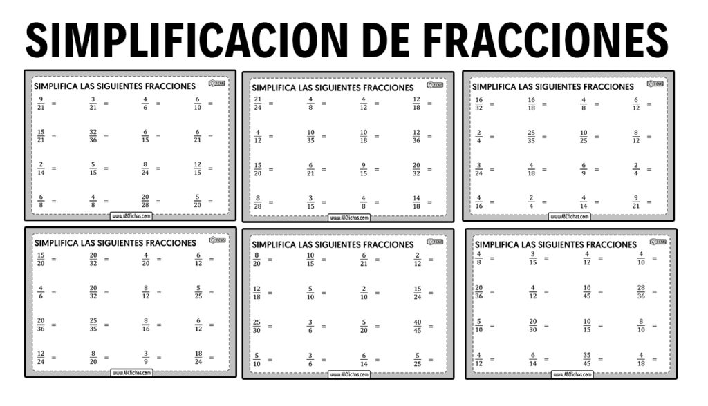 Ejercicios Simplificacion Fracciones Abc Fichas 0050