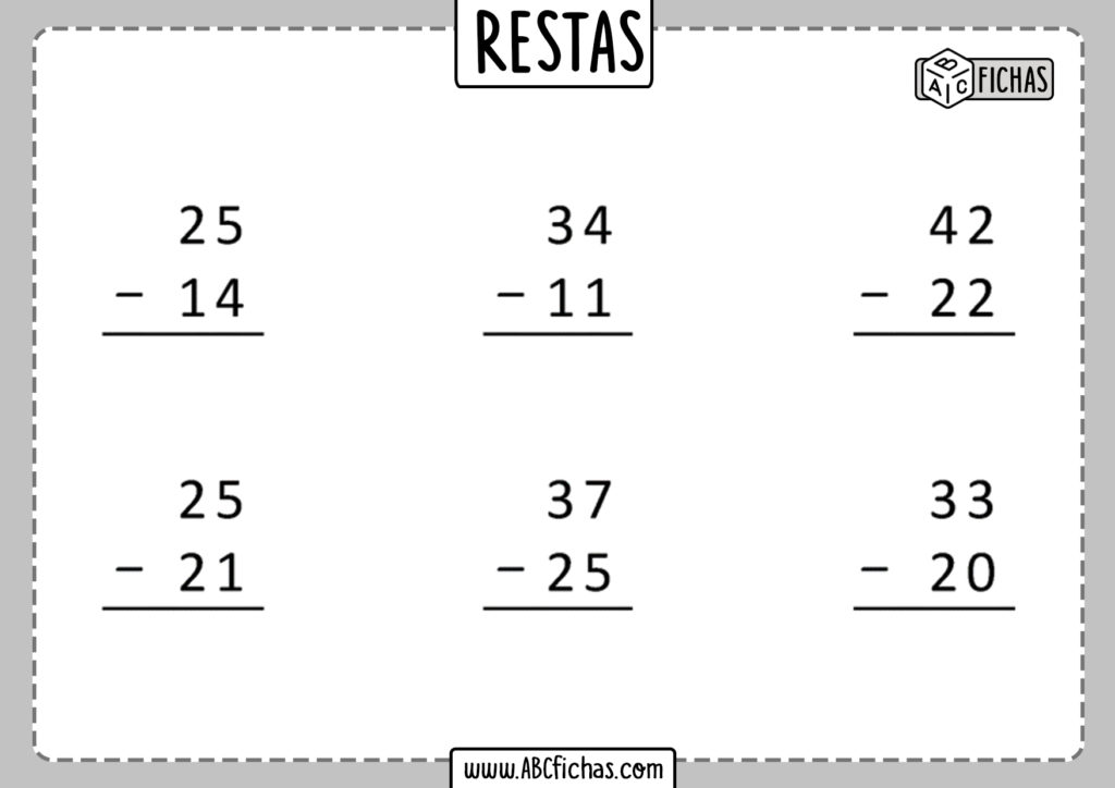 Cómo Realizar Restas De Dos Cifras Para Primer Grado De Manera Fácil