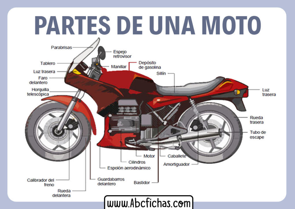 Estructura y Partes de un Motocicleta