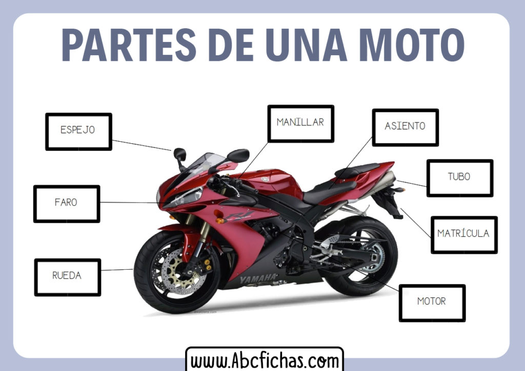 Estructura y Partes de un Motocicleta