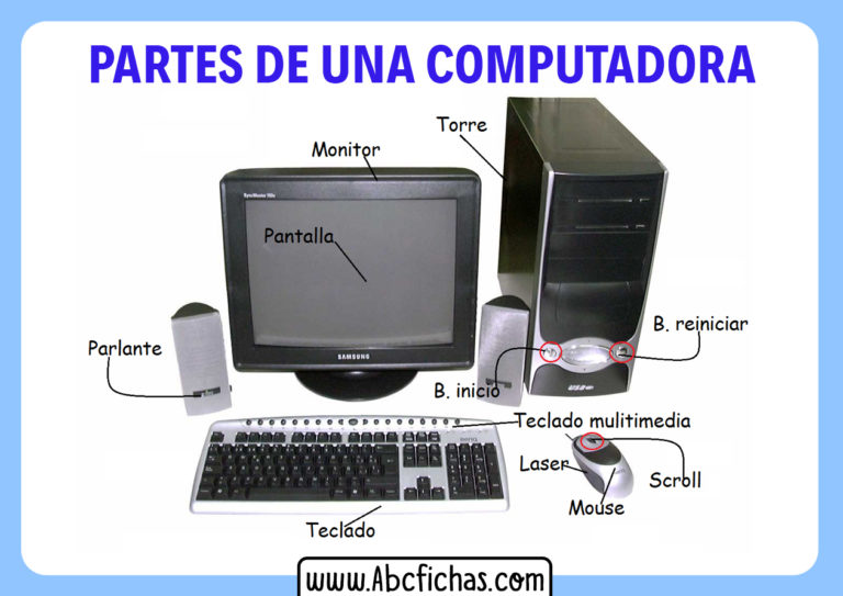 Partes de un Ordenador o Computadora Estructura interna