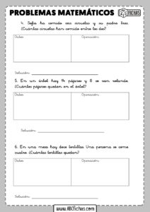 Problemas De Matematicas Para Imprimir Para Primaria - ABC Fichas