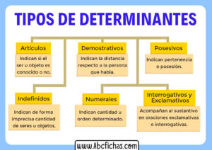 Tipos de determinantes