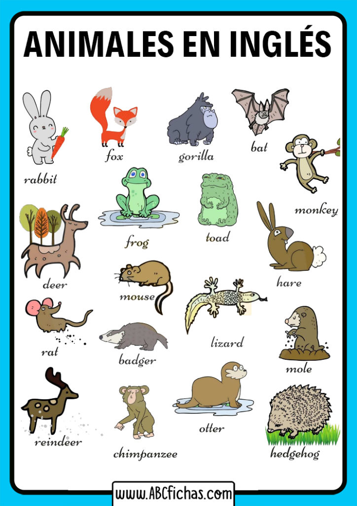 Vocabulario De Los Animales En Ingles Abc Fichas – SmartforLifeReviews