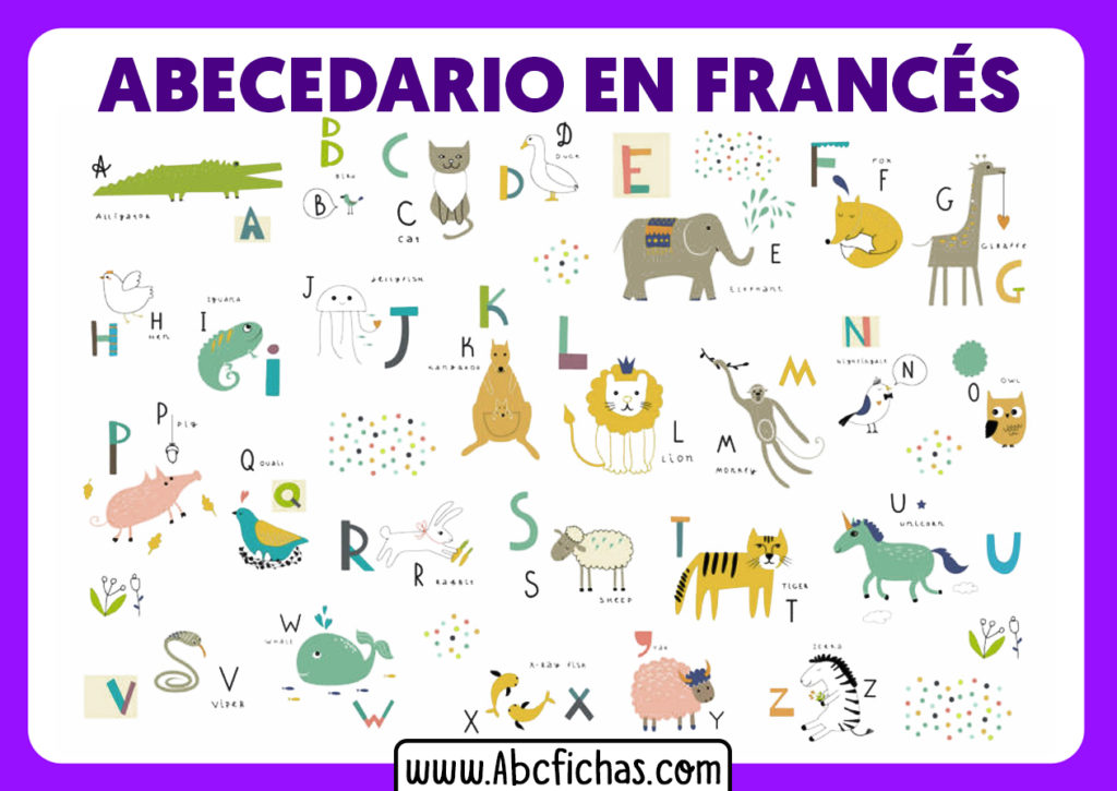 El Abecedario En Francés Para Niños Pequeños