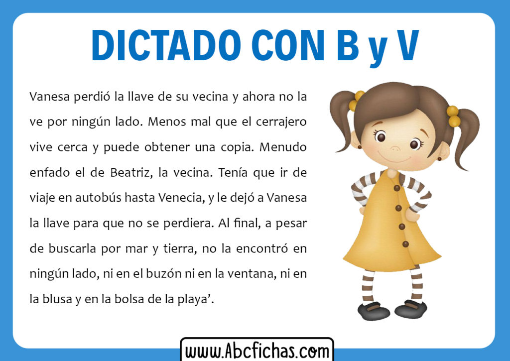 20 Dictados Cortos – El Rincon Del Cuento