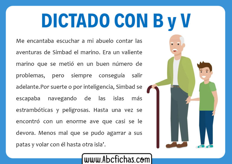 Dictados Cortos Con La B Y La V Para Niños De Primaria