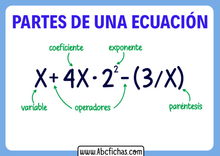 Las Partes De La Ecuación | Definición Y Sus Partes