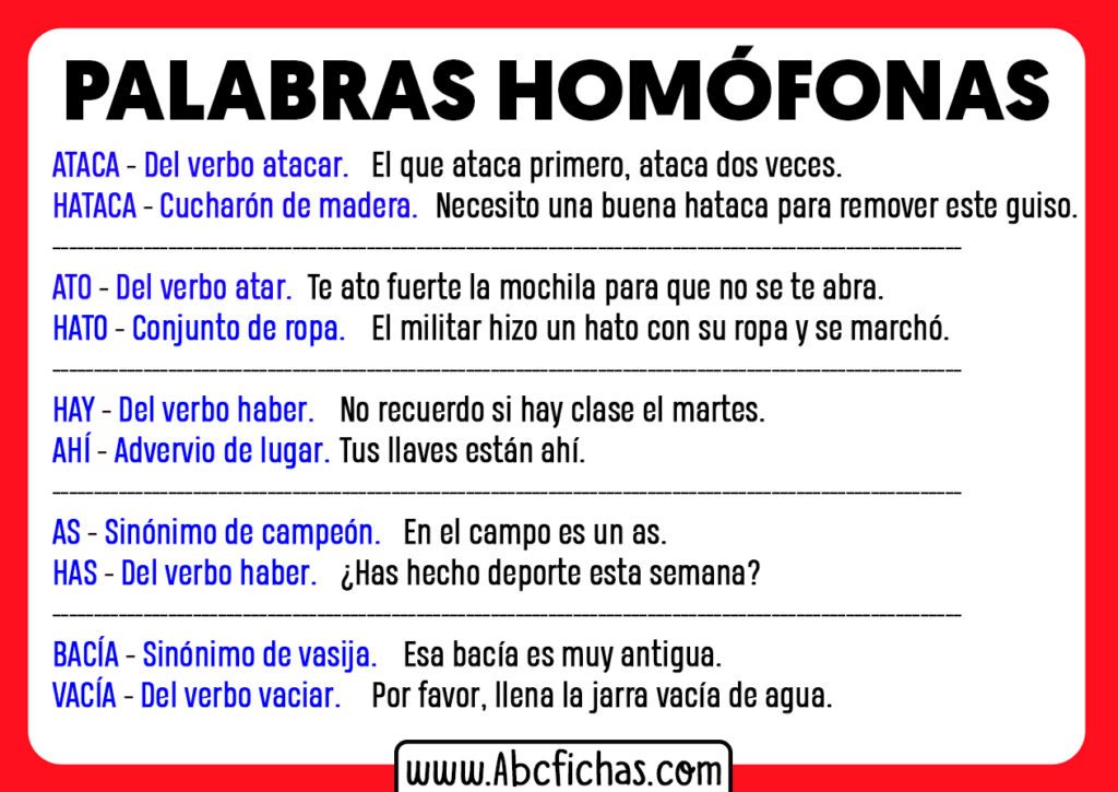 Palabras Homofonas En Homofonas Consejos Para | My XXX Hot Girl